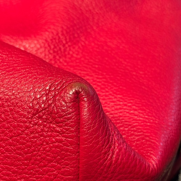 Coach Vibrant Red Leather Hobo Bag - Picture 5 of 16